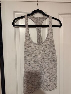 Lululemon - Women's Space-Dye Racerback Tank Top - Cream/Gray